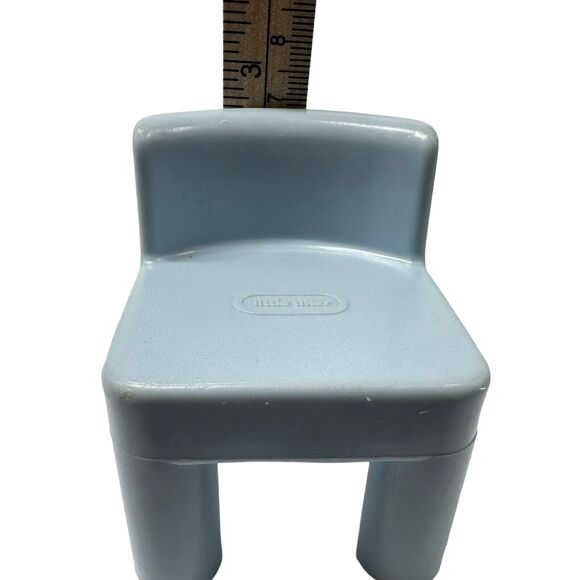 Vintage Little Tikes Doll House Blue Chair Replacement Part Piece - Picture 7 of 7